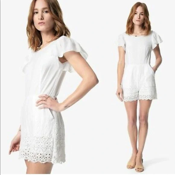 Joe’s Jeans Vienna white romper size small - Picture 2 of 9